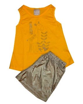 Conjunto Girafa Dourada